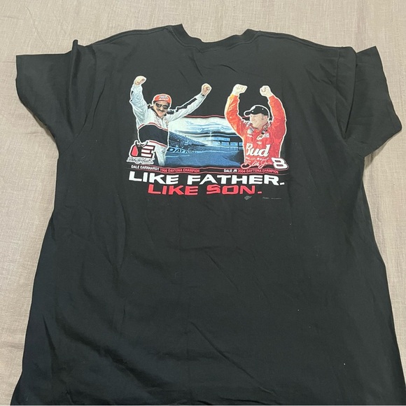 Vintage 2004 Dale Earnhardt Jr and Sr Championship Racing NASCAR T-Shirt XL - Picture 5 of 7